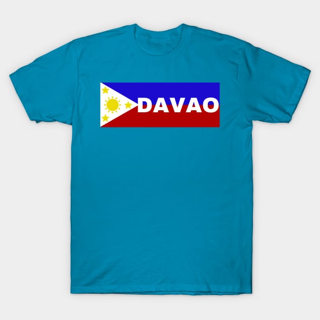 Davao City in Philippines Flag T-Shirt by aybe7elf